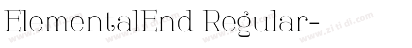 ElementalEnd Regular字体转换